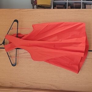 Red sleeveless dressy tank